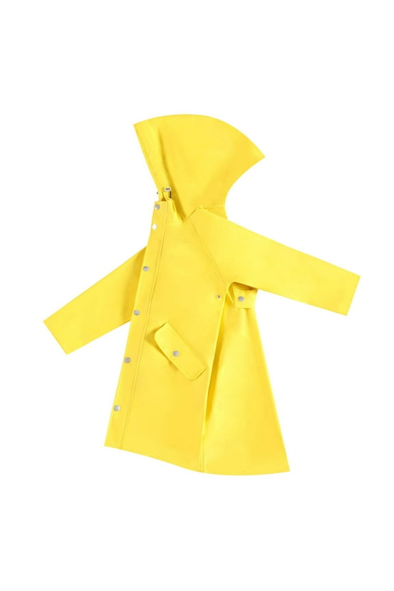 Raincoat for Boys 10-12 Boys' Rain Wear Kids Girls Boys Rain Jacket Lightweight Water Proof Raincoat Hooded Lined Long Windbreaker 9-10 Years