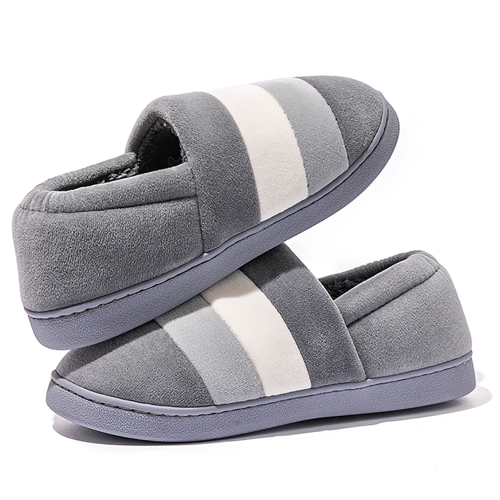 TSADFHJI Women's Slippers Size 11 Red Couples Men Women on Furry Flat ...