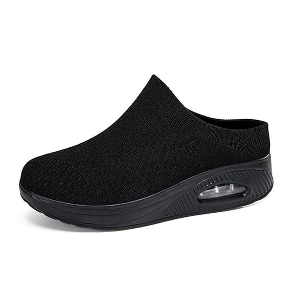 TSADFHJI Women's Slippers Size 9 Wide Women'S Fashion Solid Color Mesh Platform Slippers Casual Comfortable Shoes Women's Slippers Size 8 Arch Support Women's Slippers Size 6.5 Wide Black 6.5