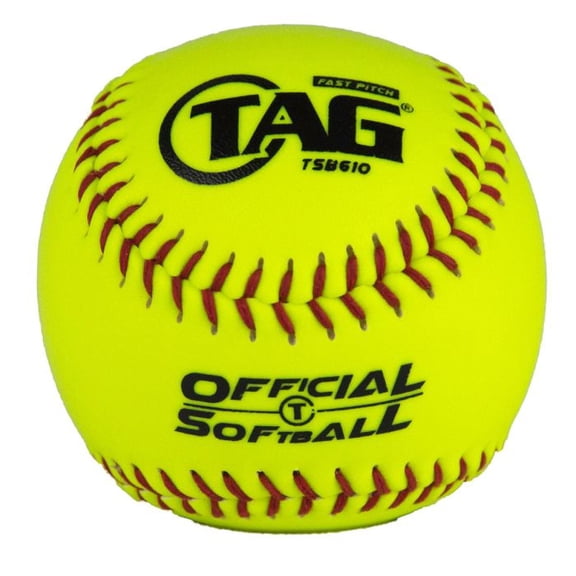 TSB610 TAG Youth 10-Inch Vinyl Safety Soft Softball, Dozen (12 Softballs), Soft Poly Core, Ideal for Indoor Use