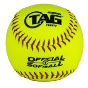 TSB610 TAG Youth 10-Inch Vinyl Safety Soft Softball, Dozen 12 Softballs, Soft Poly Core, Ideal for Indoor Use