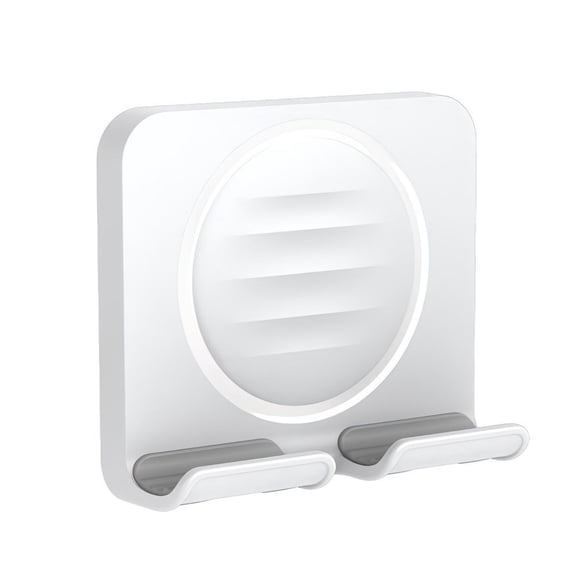 TSBIFV Wall-Mounted Bathroom Phone/Tablet Holder is Suitable For Bathrooms, Kitchens, Dressing Tables, Etc. Compatible with IPhones, IPads, and Samsung Phones. White