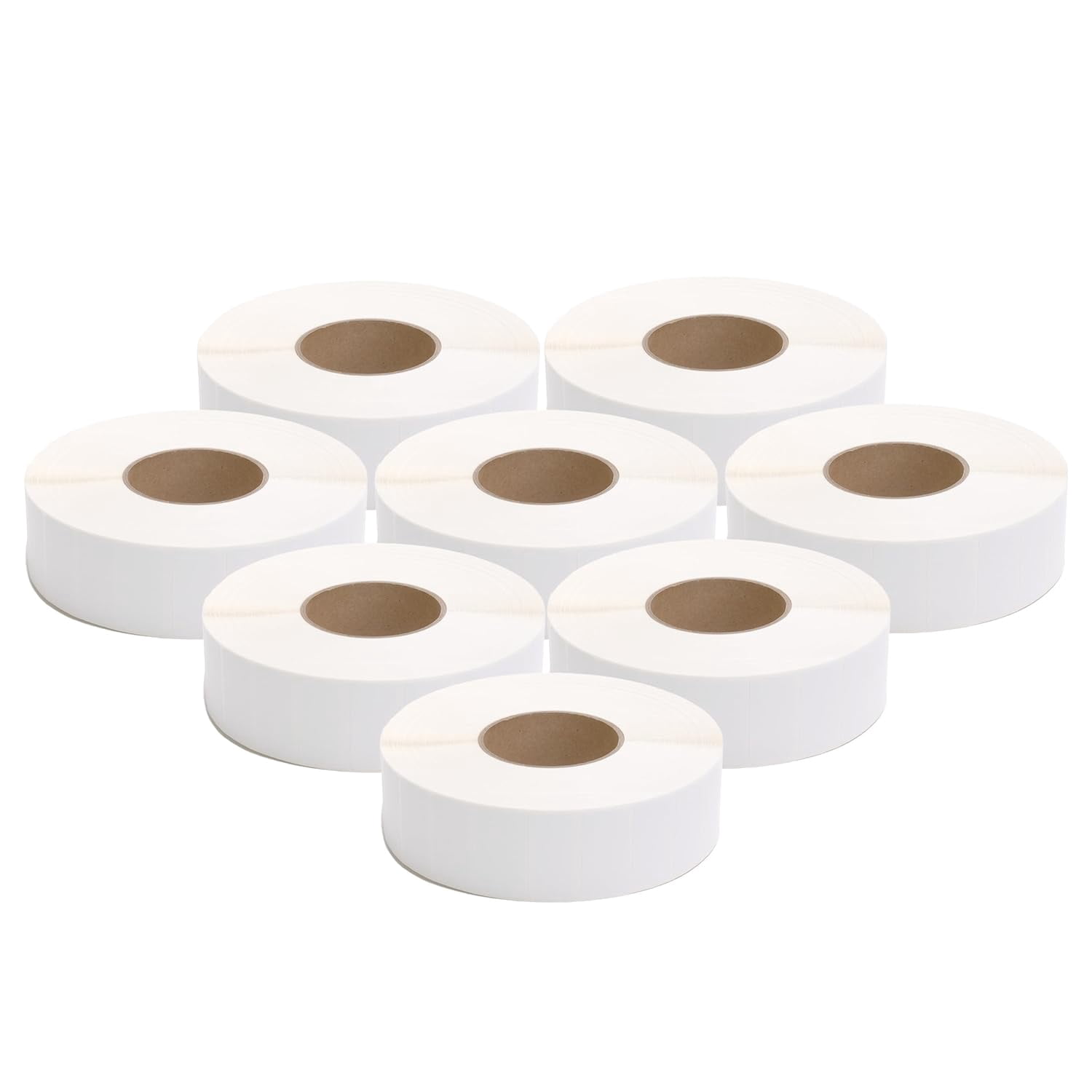 TSC Direct Thermal Label Paper for Printers, Stickers and Labels for Postage, Receipts, Enterprise Business, 2" Width x 1" Length, 3" Core, 8" Outer Diameter, White, 5500 Labels Per Roll, 8 Rolls