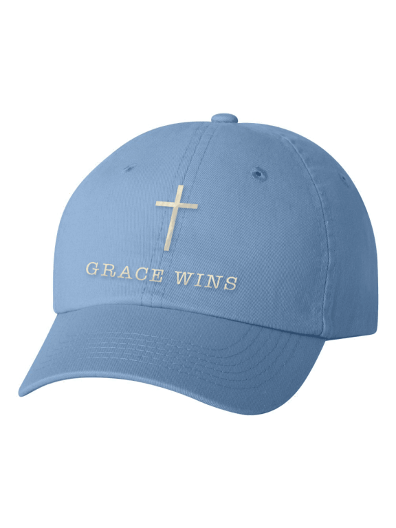 TSC Grace Wins Women's Small Fit Bio-Washed Dad's Cap-Baby Blue