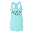 thumbnail image 1 of TSC It's Ok To Pray Ladies Racerback Tank Top-Cancun-xs, 1 of 4