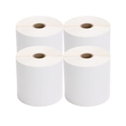 TSC Thermal Label Transfer Paper for Printers, Stickers and Labels for Postage, Receipts, Retail, Business, 4 Width x 1 Length, 1 Core, 5 Outer Diameter, White, 2300 Labels Per Roll, 4 Rolls