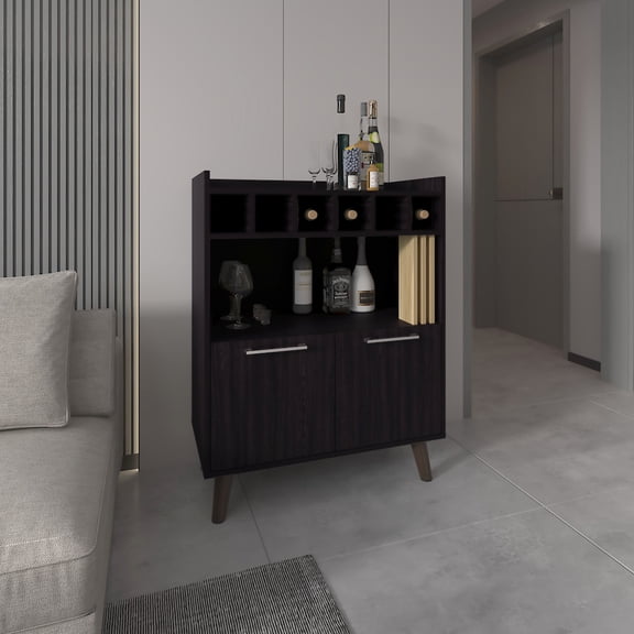 TSCA Compliant 2 - Door Bar Cabinet / Sustainable Storage for Barware