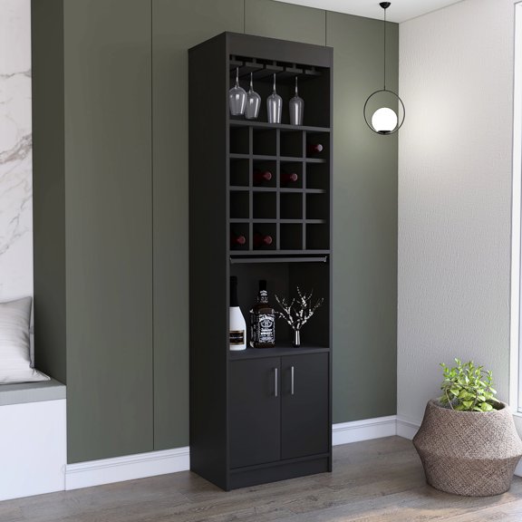 TSCA Compliant, Two - Door Cabinet | For Home Bar Use, Keeps Drinks Organized