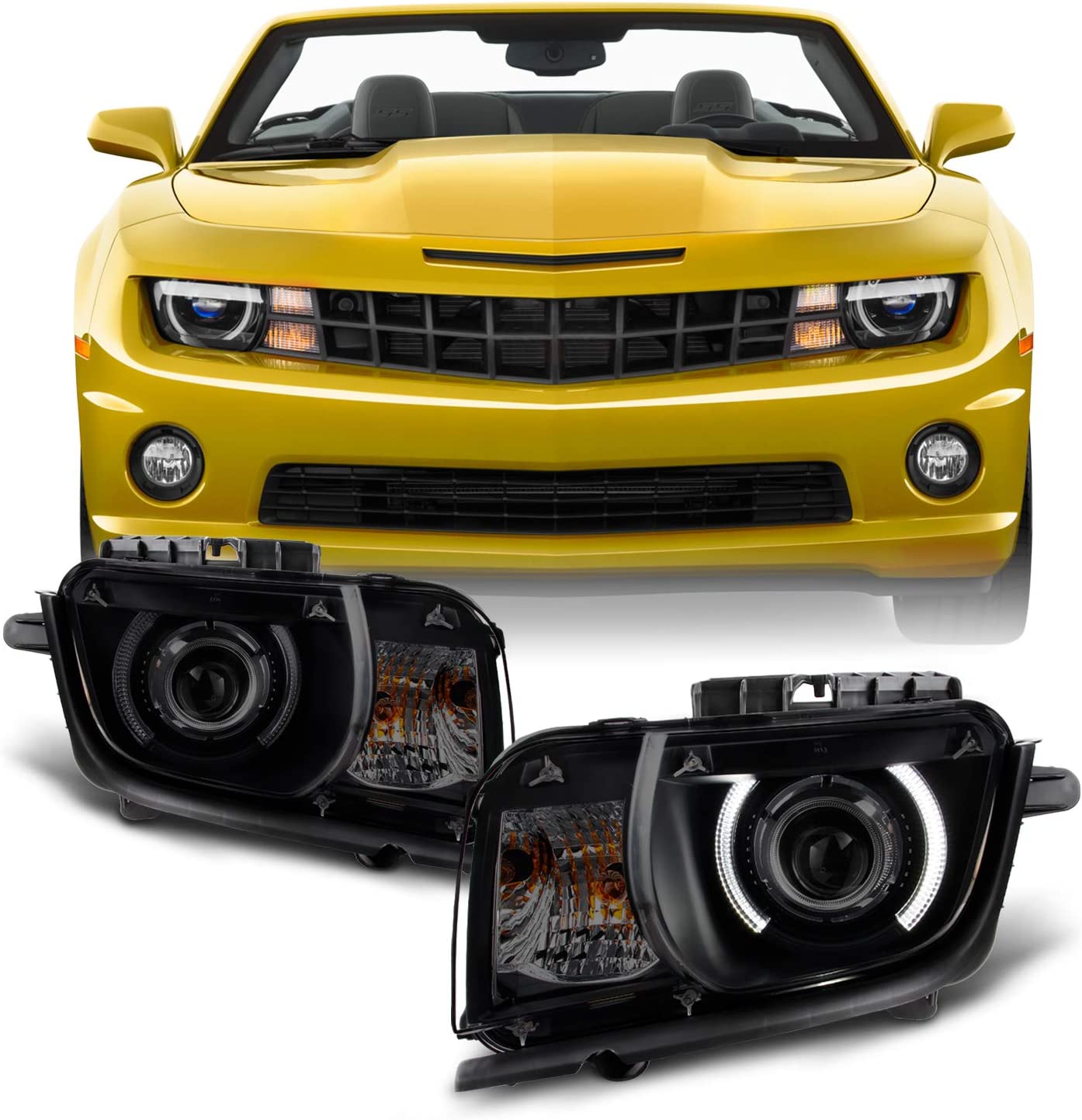 For Black Smoked 2010 2011 2012 2013 Chevy Camaro Driver