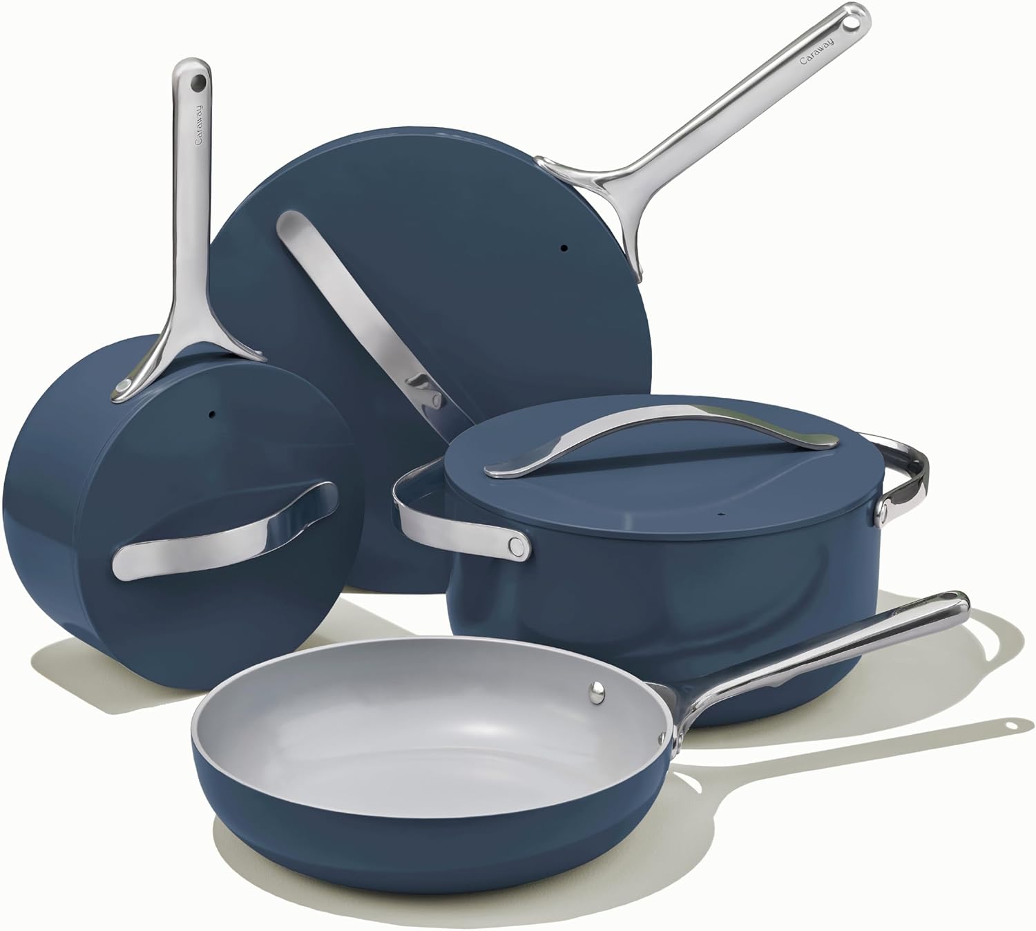 Nonstick Ceramic Cookware Set (12 Piece) Pots, Pans, Lids