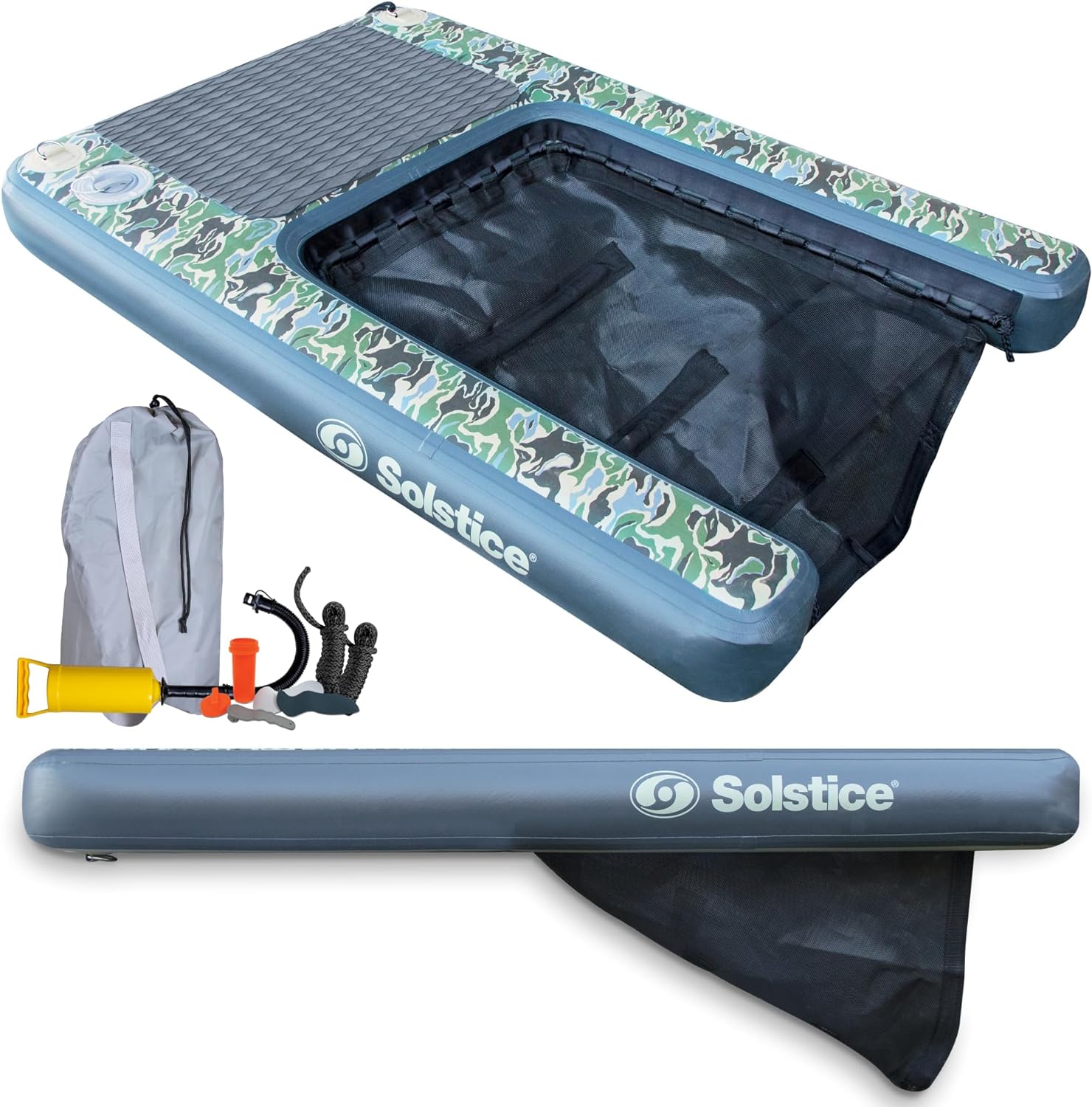 Original Inflatable Pup Plank Dog Float Floating Ramp Ladder