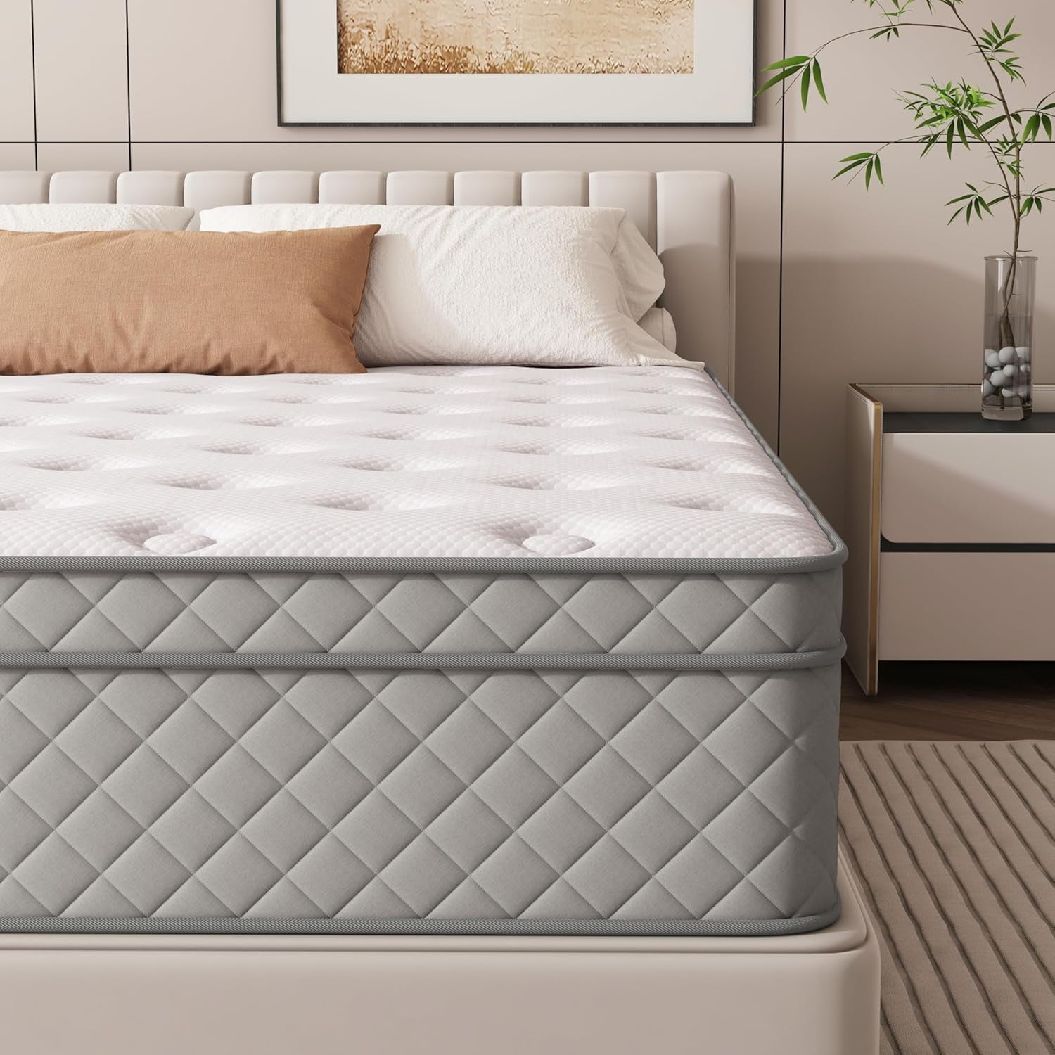 Queen Mattress, 12 Inch CoolingGel Memory Foam and Pocket