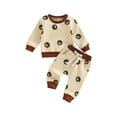 thumbnail image 1 of TSEXIEFOOFU Baby Girls Boys Autumn 2Pcs Outfit Sets Long Sleeve Tai Chi Diagram Print Tops + Drawstring Pants, 1 of 8