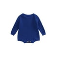 thumbnail image 1 of TSEXIEFOOFU Baby Knit Romper Long Sleeve Crew Neck Solid Fall Winter Bodysuit for Girls Boys, 1 of 8