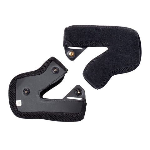 TSG Pass 2.0 Cheek Pad Set, Replacement Pass 2.0 Helmet Yaoli fabric liner Black