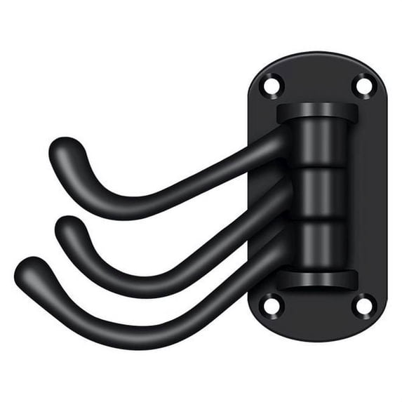 TSH40U19 Triple Swivel Hook; Heavy Duty; 4" Projection; Black Finish