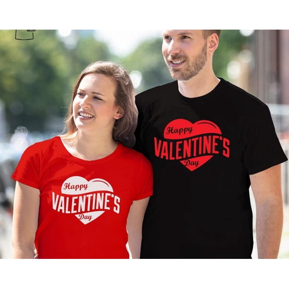 TSHIRT (1586) Happy Valentine's Day T-Shirt Saint Valentines Day themed Tops Men Women Couple Family T Shirt
