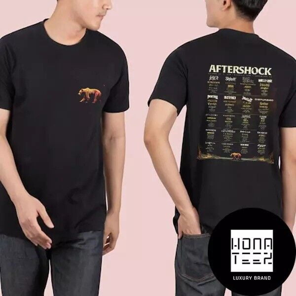 TSHIRTAftershockFestival 2024 Lineup And Logo Fan Gifts Two Sides