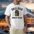 TSHIRTCold Beer and Country Music, Zach Top 2025 Tour Country Music T