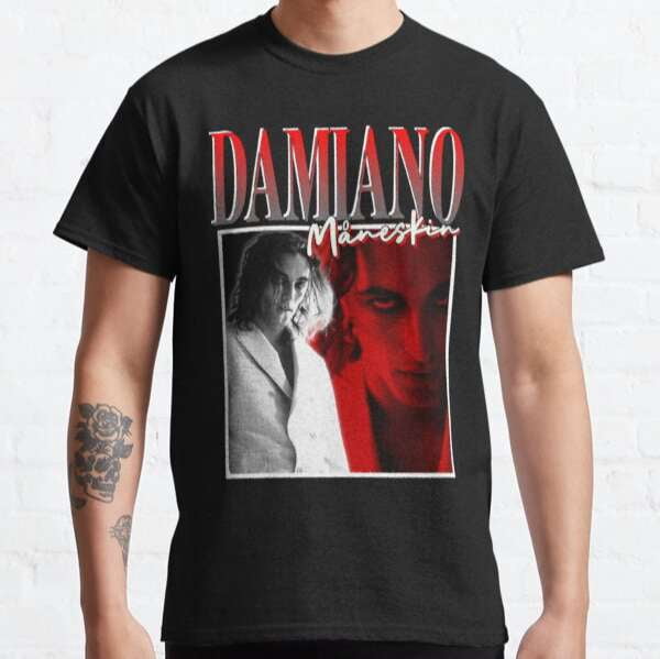 tshirt-damiano-david-maneskin-t-shirt-music-singer-walmart