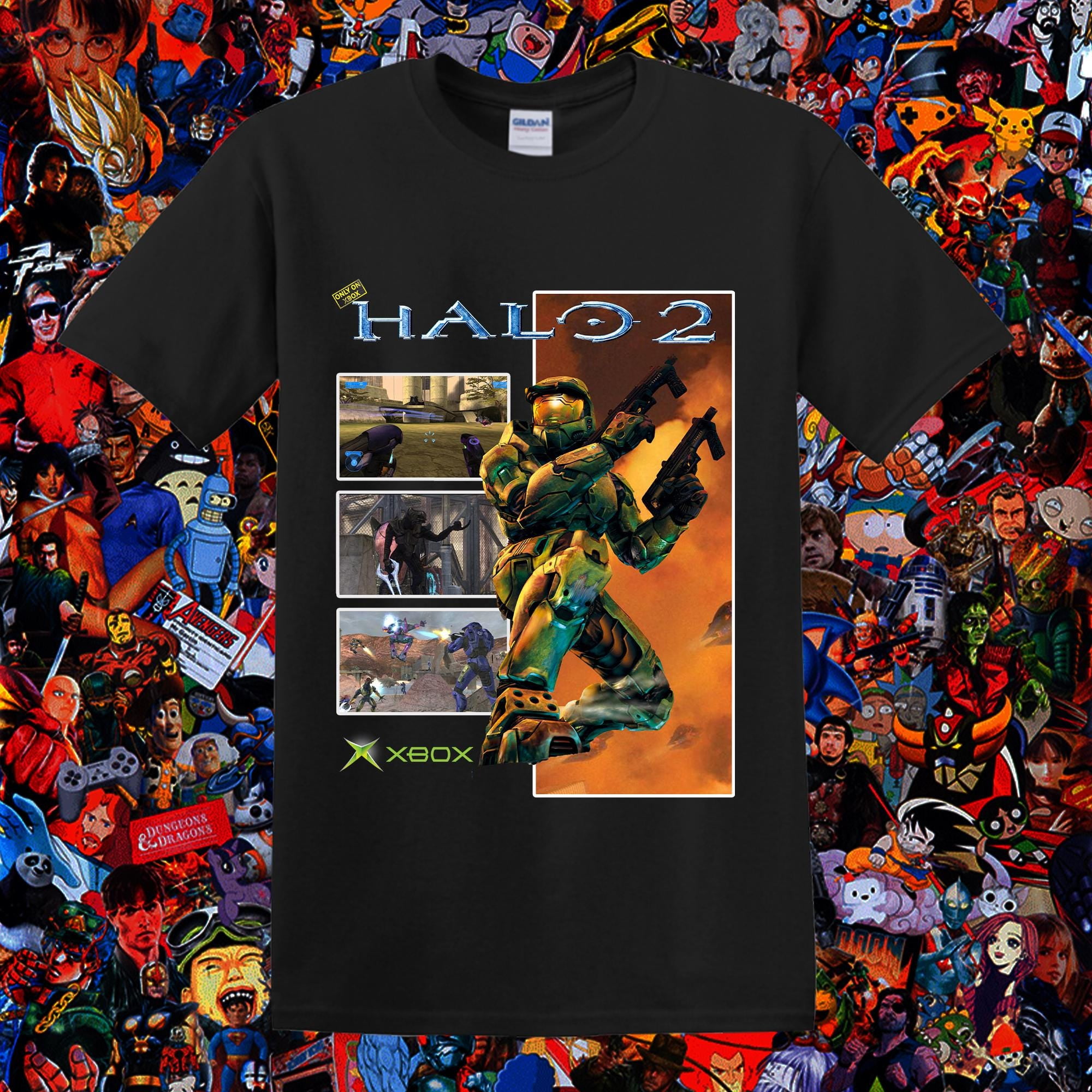 TSHIRT-Halo 2 Shirt - Iconic Master Chief T-shirt, Xbox Gamer Apparel ...