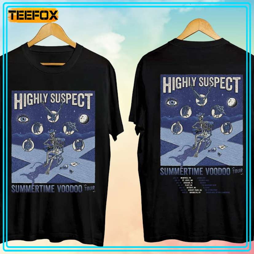 TSHIRTHighly Suspect Summertime Voodoo Tour 2024 Music TShirt