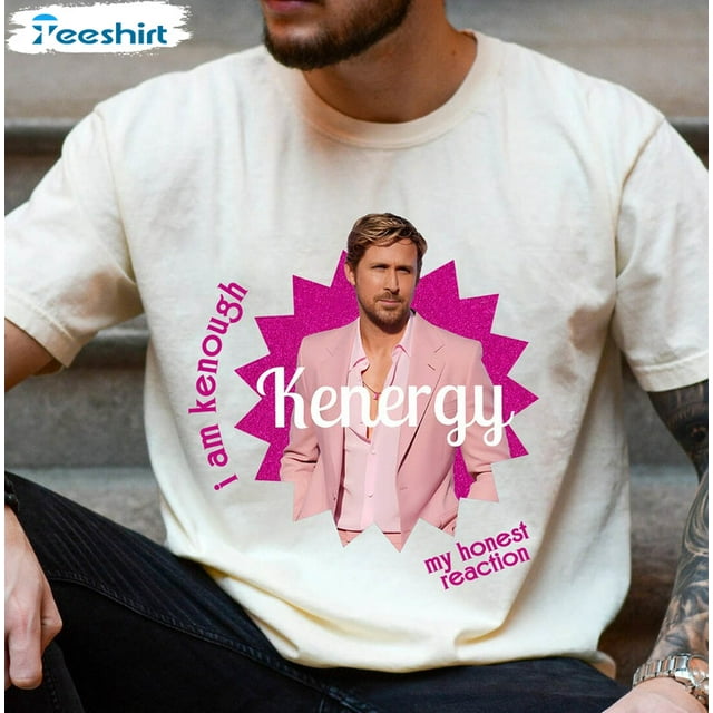 TSHIRT-I Am Kenough Cute Shirt, Barbi Movie Cool Design Tee Tops