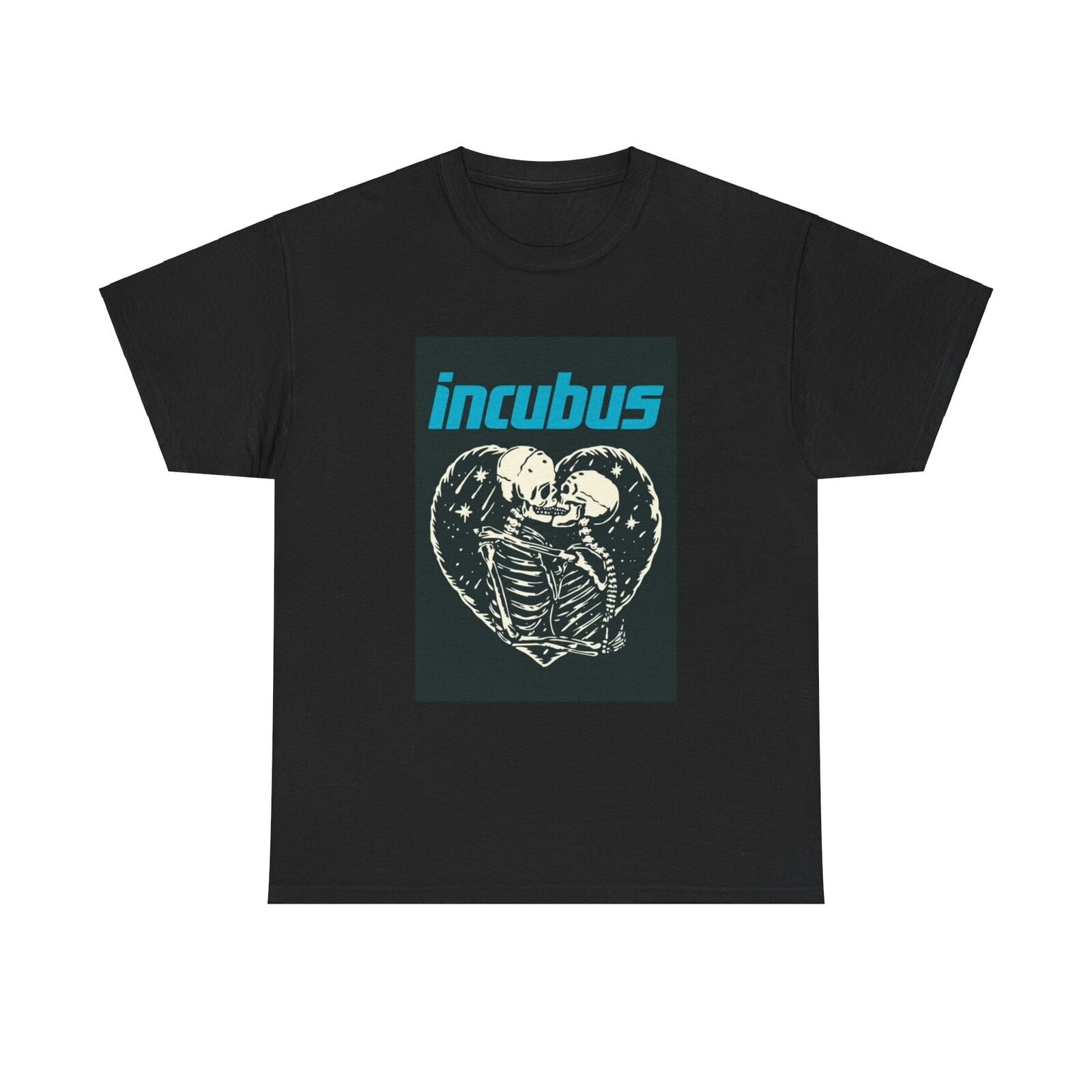 TSHIRT-Incubus T-shirt vintage skeleton heart love retro Unisex Heavy ...