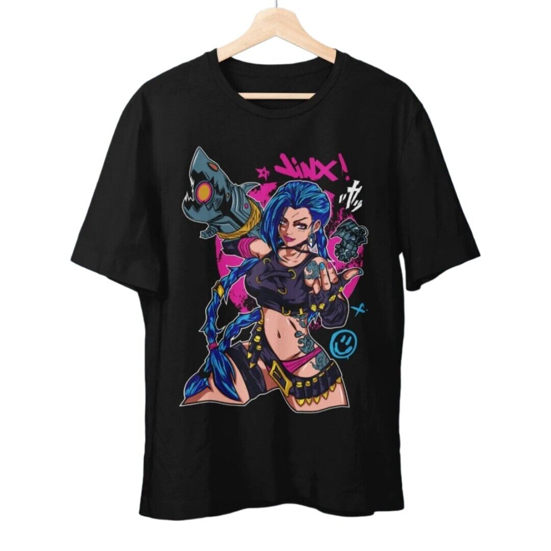 T-shirt Jinx - Style Streetwear Décontracté - 100% Coton - Lavable Machine - Pour Ados Et Jeunes Adultes - 13