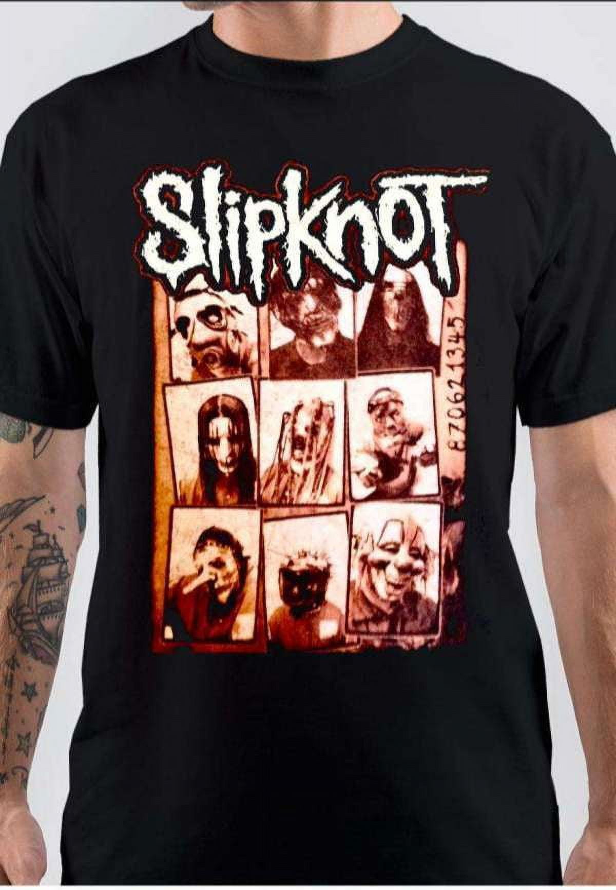 Slipknot Group Shot Corey Taylor Joey Jordison officiel T-shirt Hommes unisexe