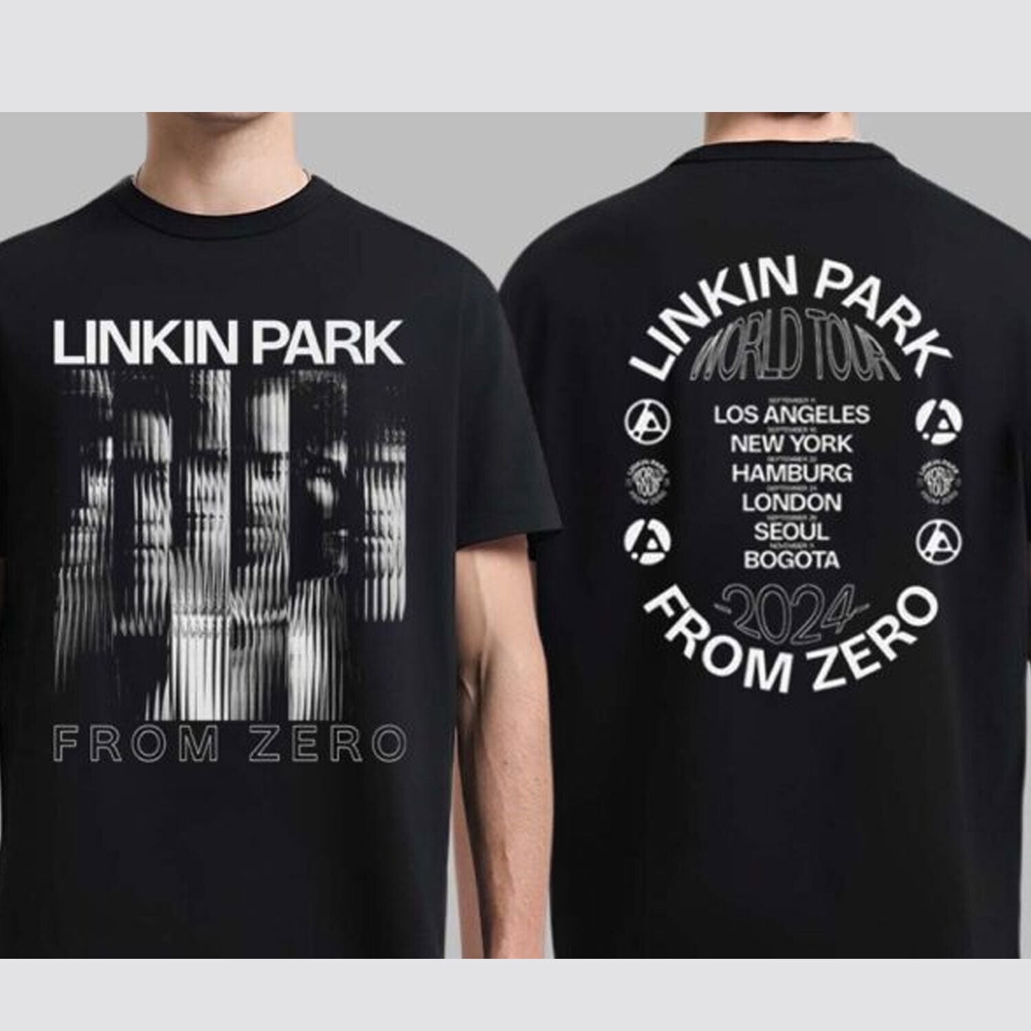 TSHIRTLinkin Park From Zero World Tour 2024 Band Unisex Tshirt