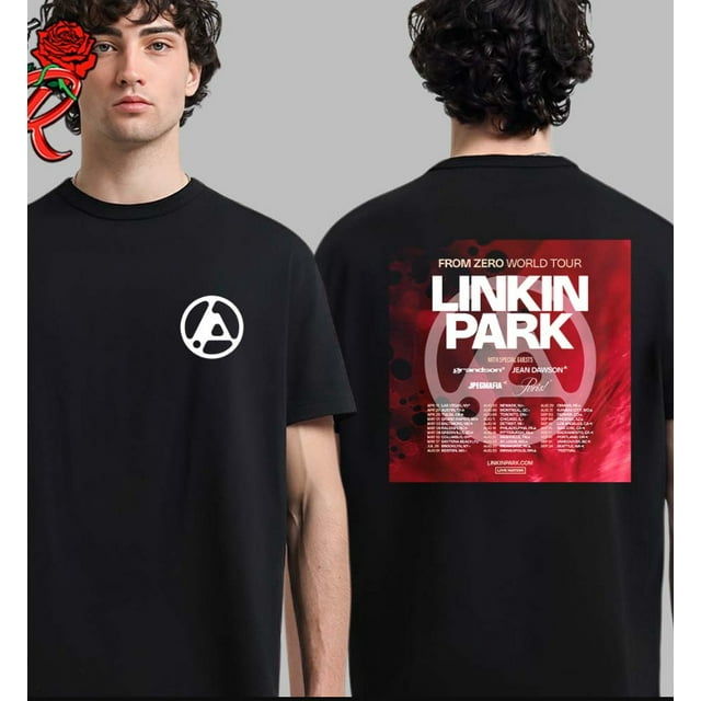 TSHIRTLinkin World Tour 2025 Tour Dates List Two Sides Unisex TShirt
