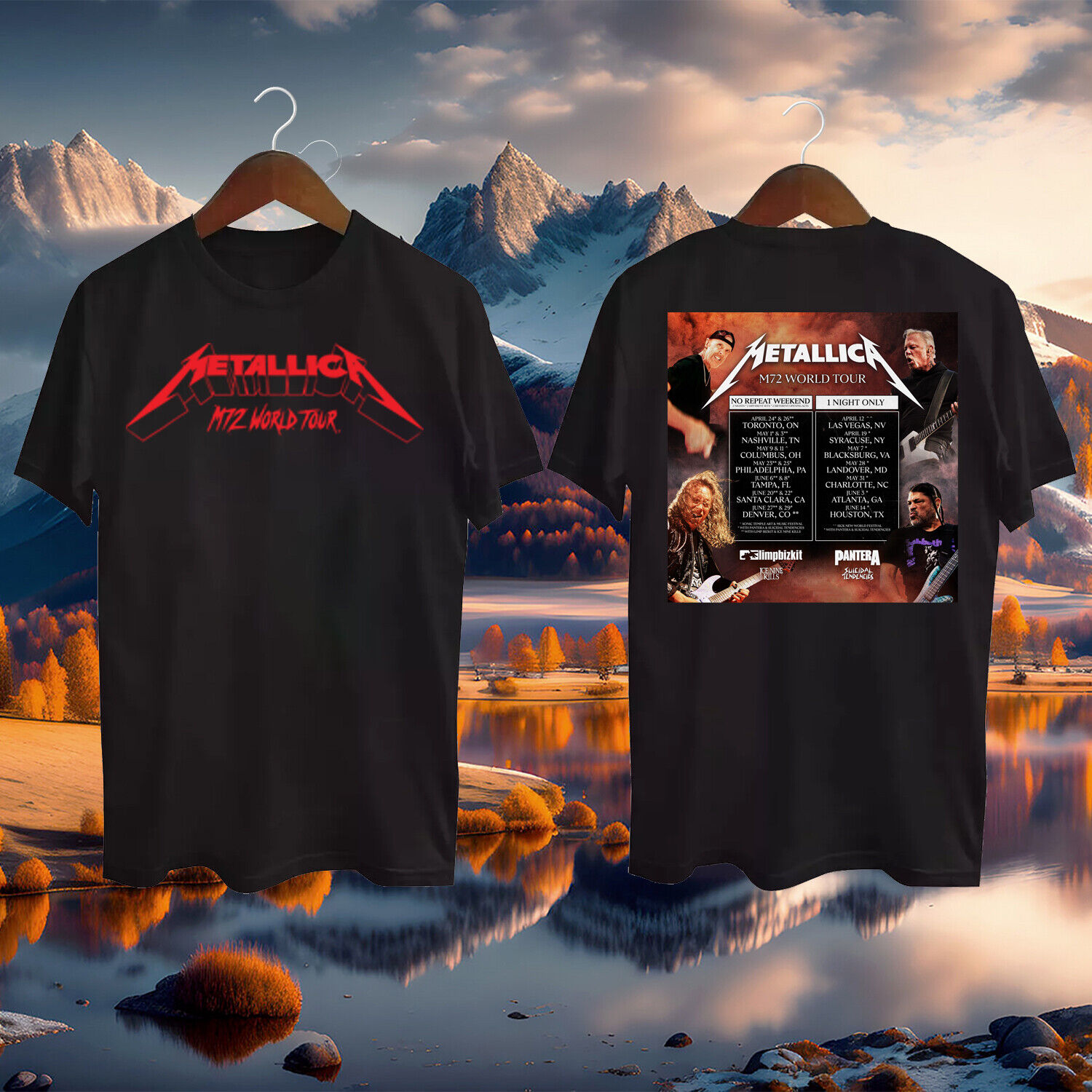 TSHIRTMetallica M72 World Tour Schedule Extends Into 2025 TShirt Gift