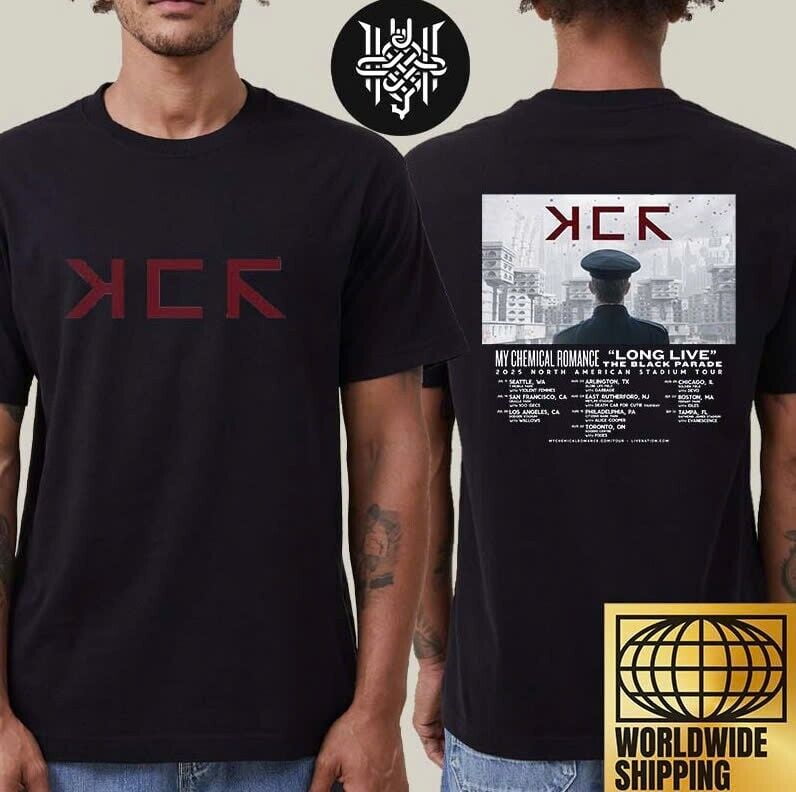 TSHIRTMy Chemical Romance The Black Parade 2025 North American Stadium