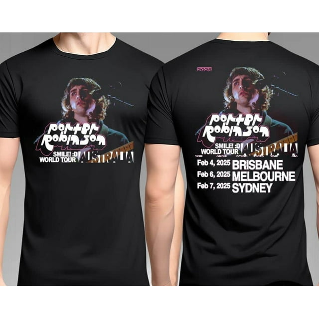 TSHIRTPorter Robinson Smile Word Tour Australia 2025 tshirt