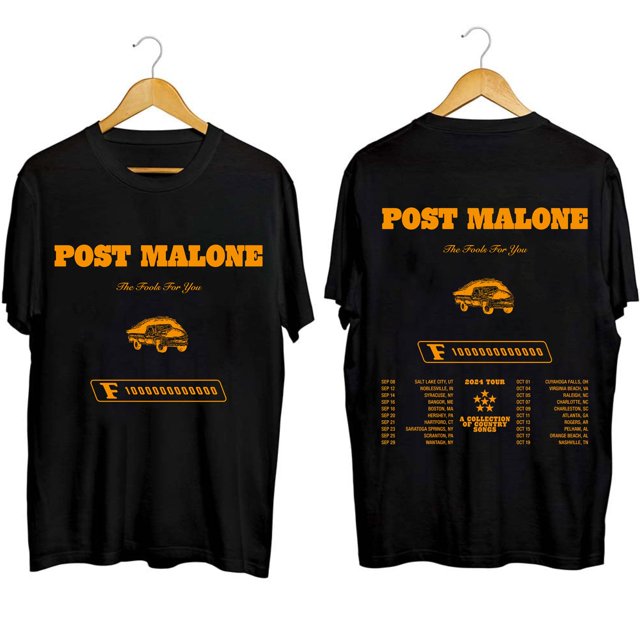 TSHIRTPost Malone The F1 Trillion Tour 2024 Shirt, Post Malone Fan