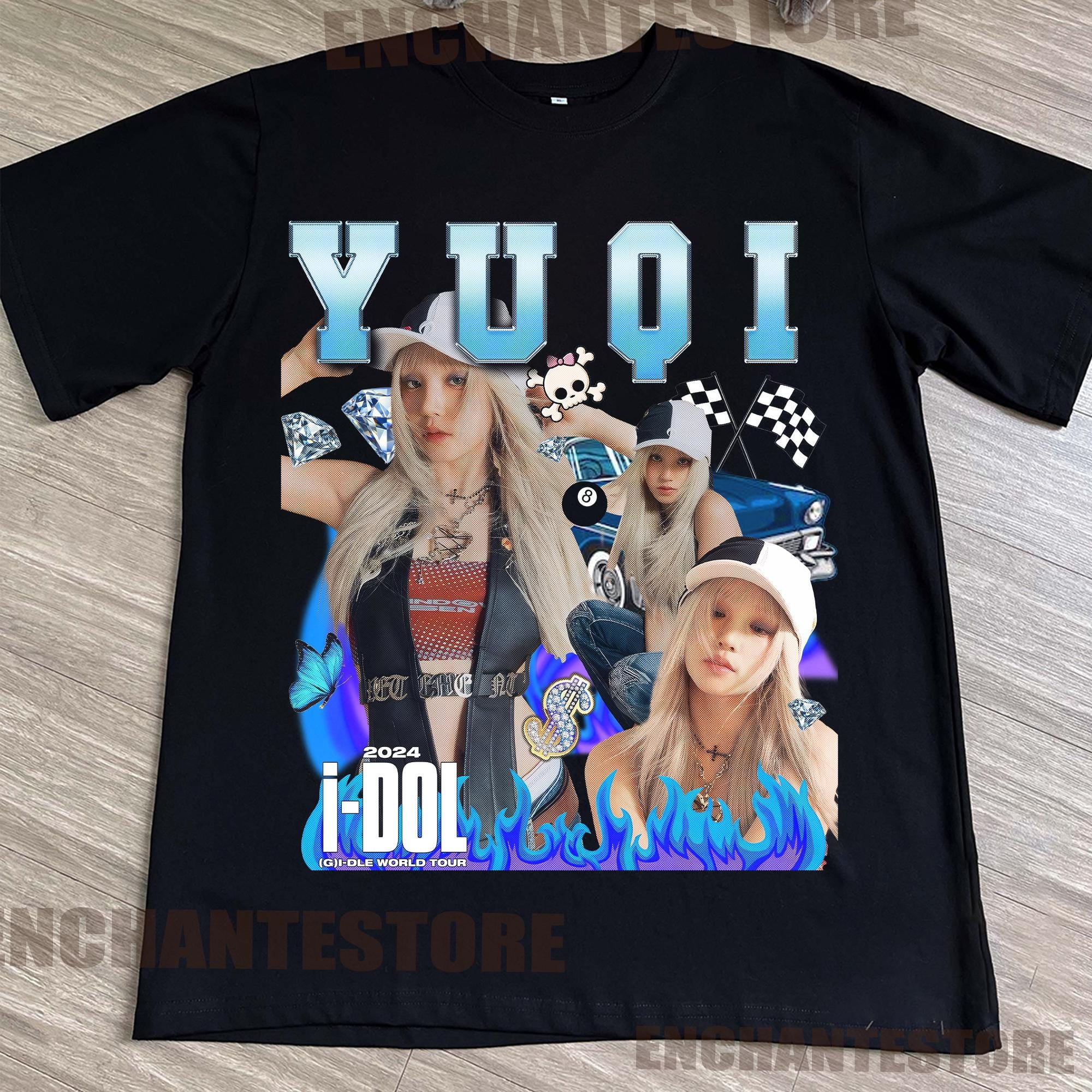 TSHIRT Retro G idle Yuqi Shirt, Idol G idle Tour Shirt, 2024 Gidlle