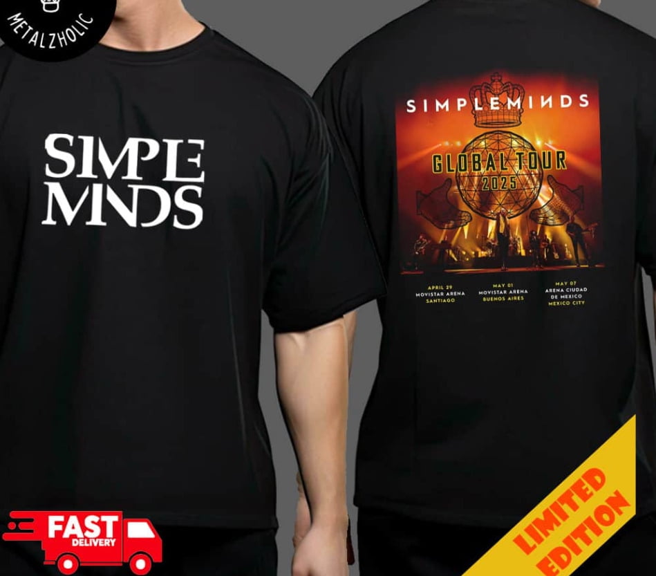 TSHIRTSimple Minds Returns To Mexico With Their Global Tour 2025 Tour