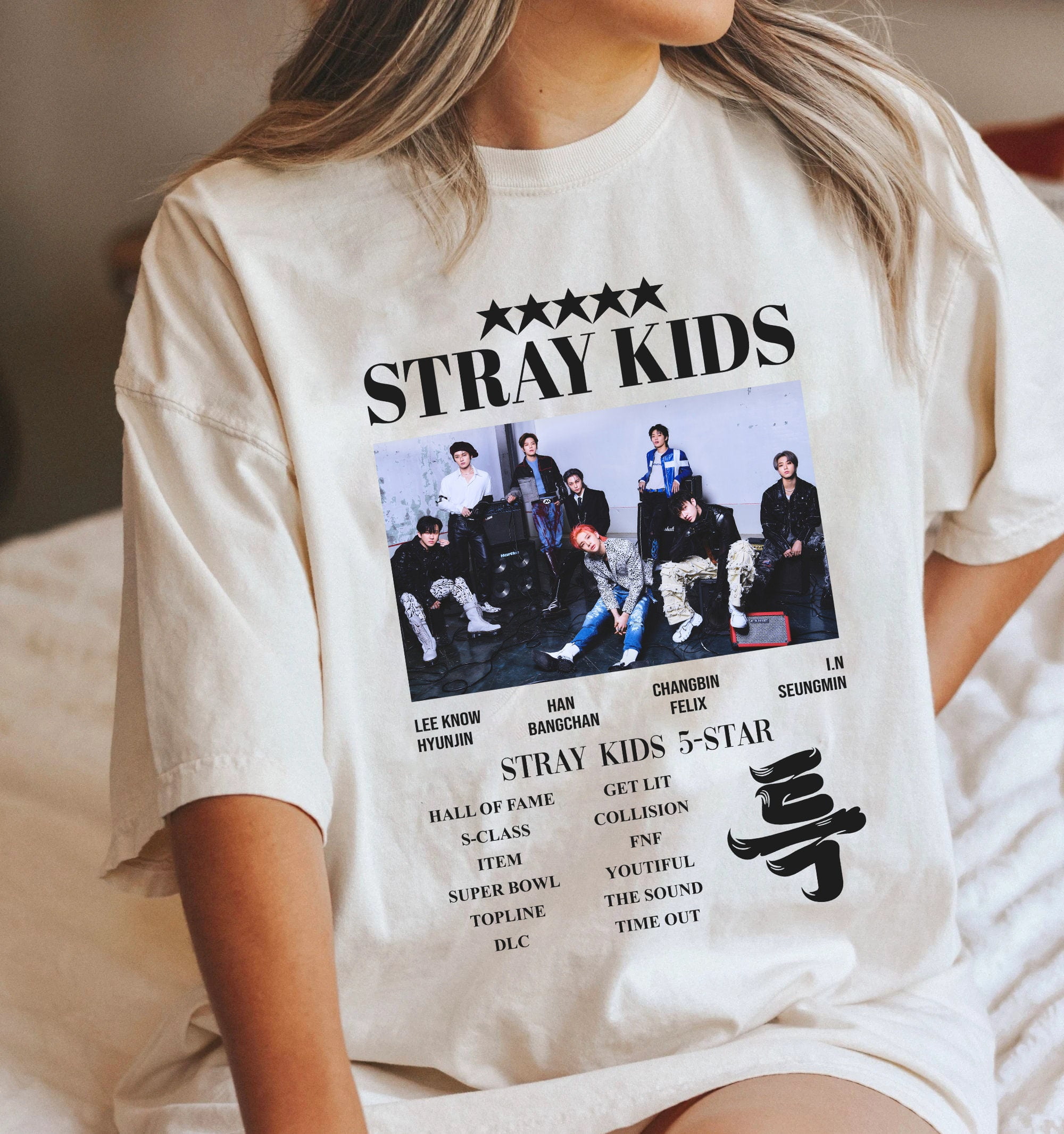 TSHIRT-Stray Kids 5-Star Album Shirt. Stray Kids S-Class Shirt. Stray