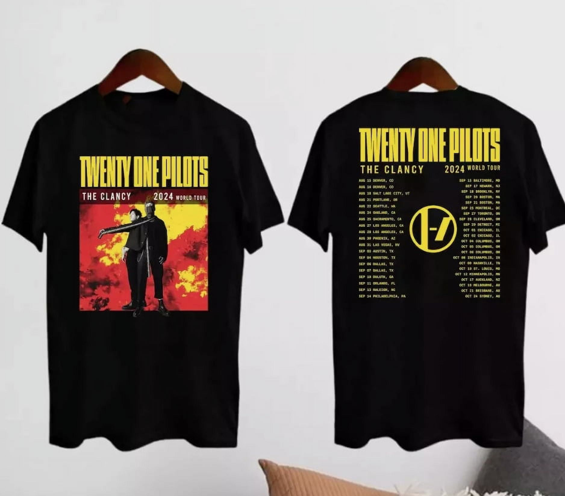 TSHIRT-Twenty One Pilots Clancy World Tour 2024 Shirt, Twenty One ...