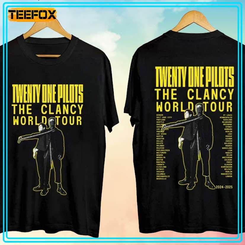 TSHIRT-Twenty One Pilots – The Clancy World Tour 2024 T-Shirt - Walmart.com