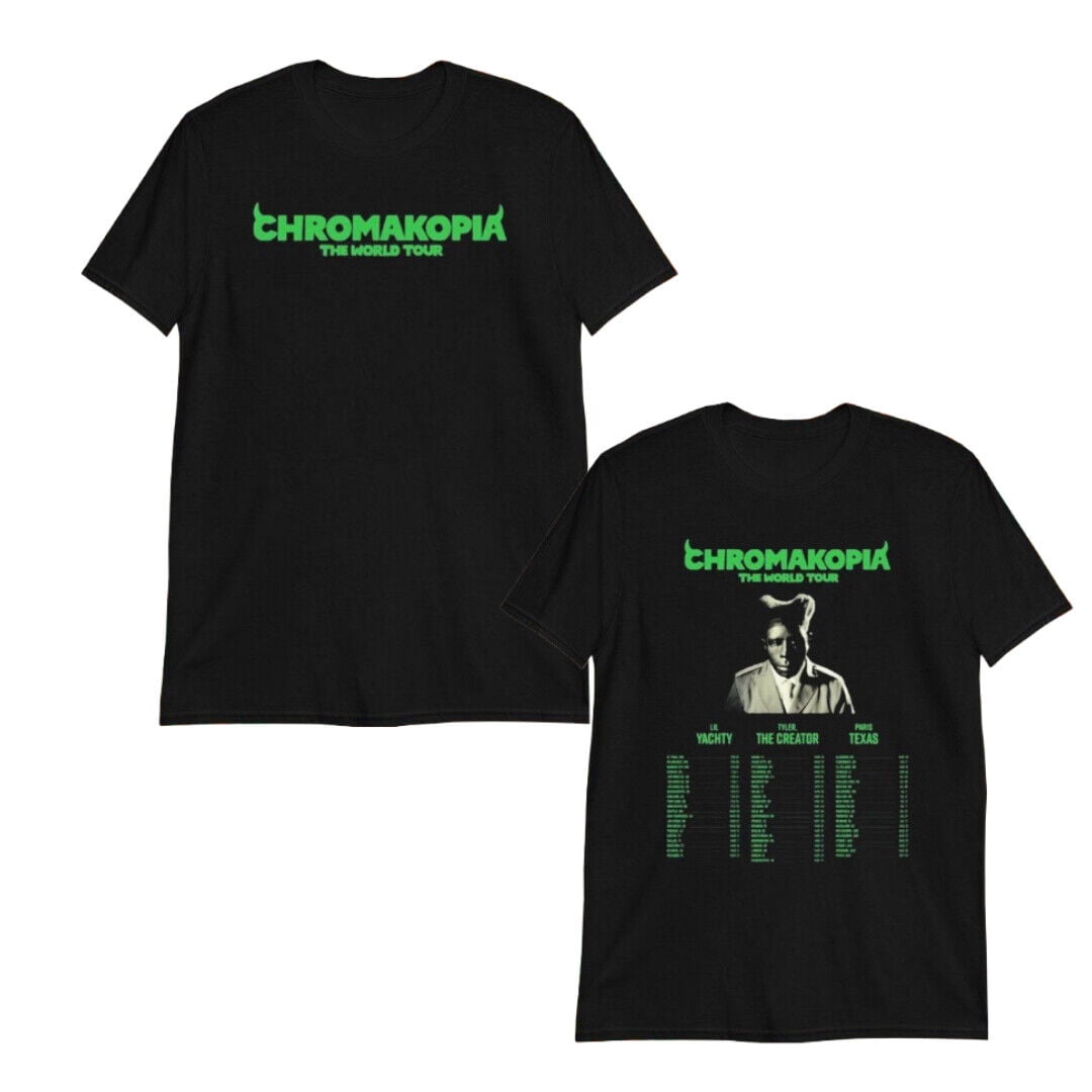 TSHIRTTyler The Creator Okonma Chromakopia L Yachty Paris World Tour