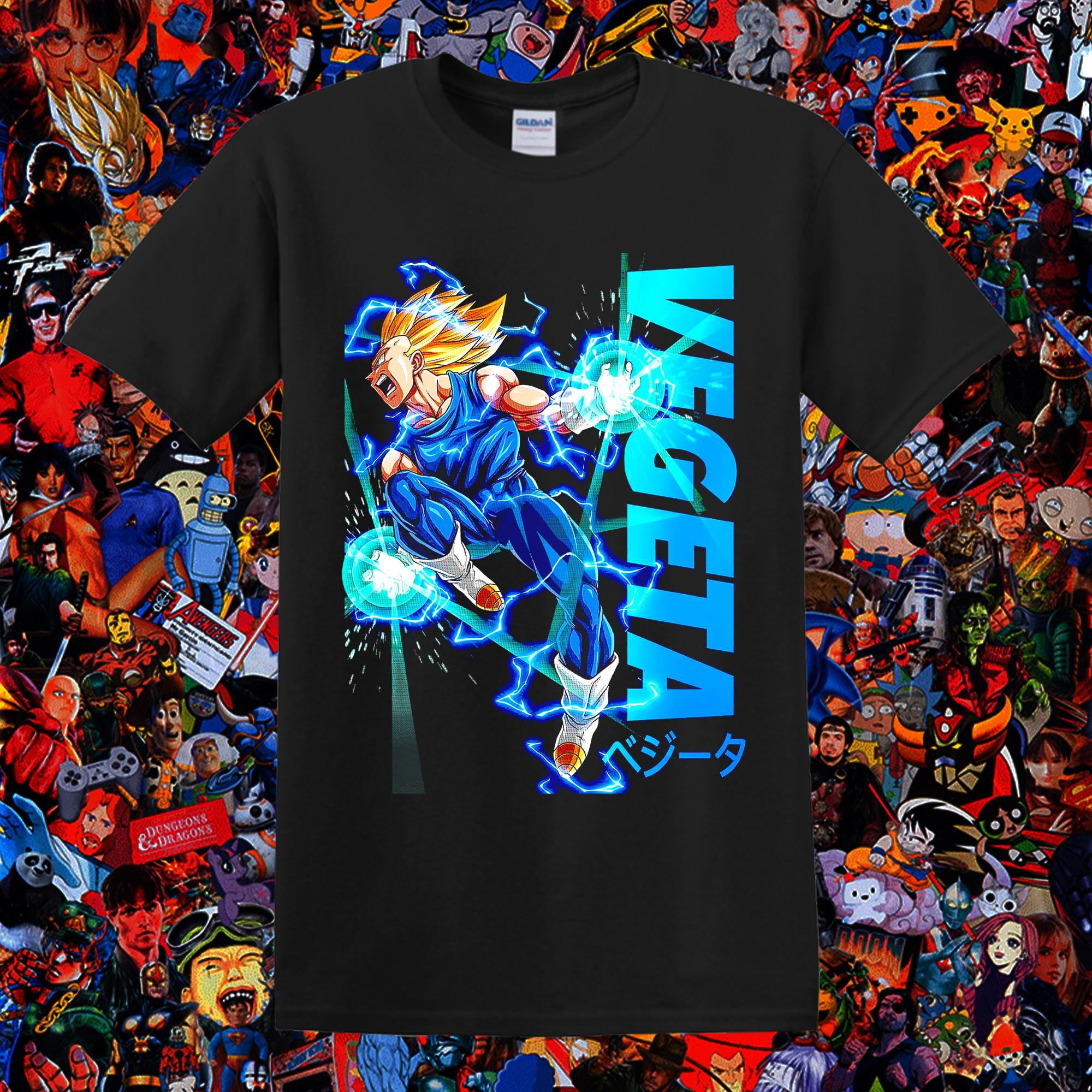 TSHIRT-Vegeta Super Saiyan Shirt Dragon Ball Super Anime Tee Ultra