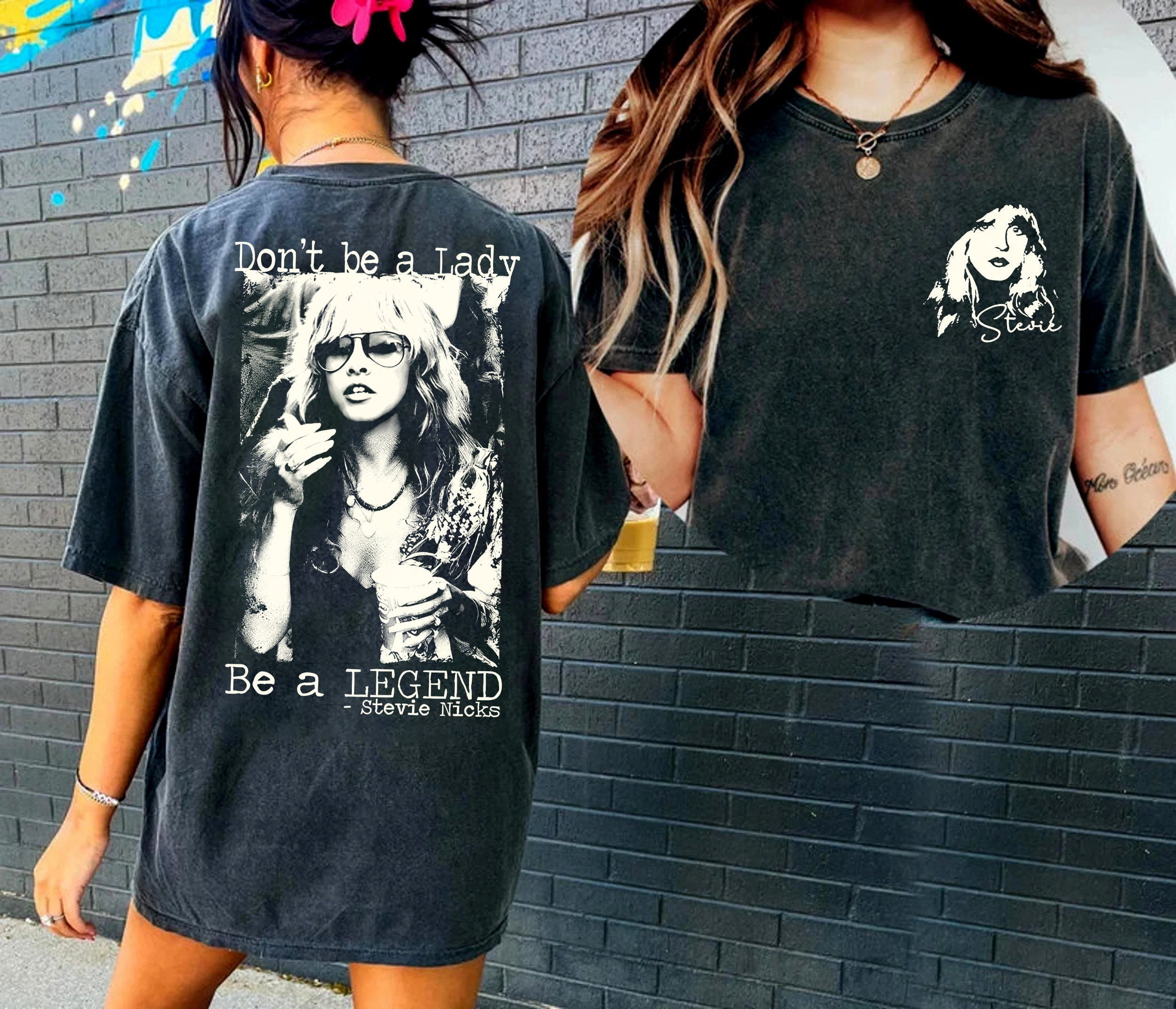 TSHIRT-Vintage Stevie Nicks 2Side ShirtRetro Stevie Nicks 2024 Tour