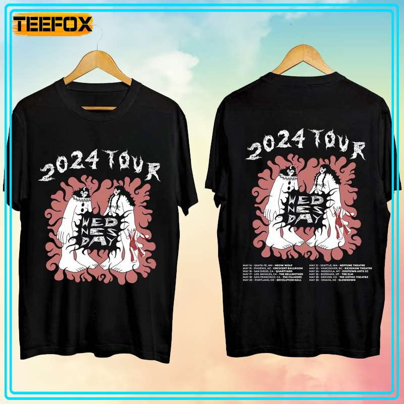 TSHIRTWednesday West Coast Tour 2024 Concert Dates TShirt Rock Band