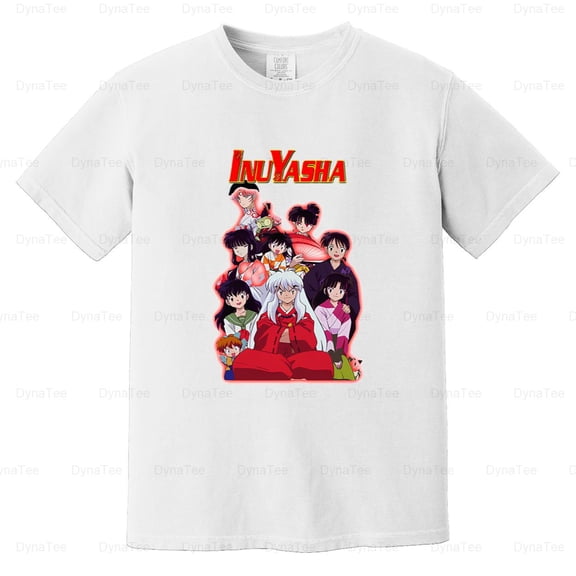 TSHIRTAnime Inuyasha Characters Graphic Manga Sesshomaru Kagome Comfort Color T-Shirt Unisex, up to 4XL