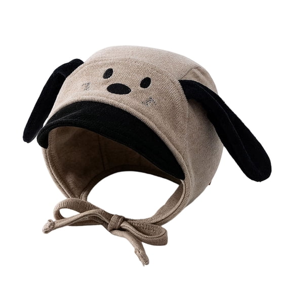 TSHXS Baby Hats Toddler Cute 3D Chick Dog Design Baby Bonnet Hat Adjustable Chin Strap Warm Light Cap for Infant Fall Outdoor Activities