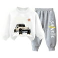 thumbnail image 1 of TSHXS Boy Clothes 0-3 Months 24 Months Boy Clothes Toddler Boy Sweatshirt Outfit Long Sleeve Shirt Jogger Pants Fall Outfits Winter Clothes Set 4-5 Years, 1 of 7