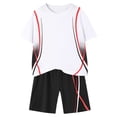 thumbnail image 1 of TSHXS Boy Clothes Boys Outfits Size 10 Boys Short Sleeve T-Shirt And Shorts Set, Lightweight & Breathable, 1 of 6