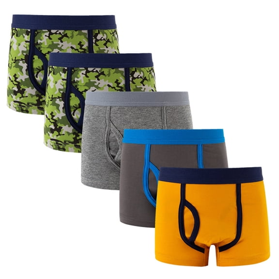 TSHXS Boys Boxer Briefs Boys Underwear Size 8 Boys' Underwear Brethable Boxer Briefs Soft Lightweight 5-Pack